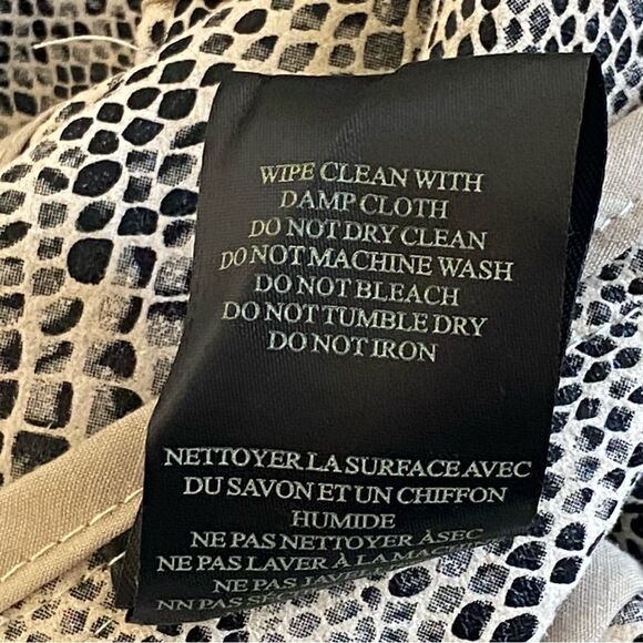 Blank NYC Faux Leather Snakeskin Print Waterfall Drape Open Jacket Sz S - Picture 13 of 16